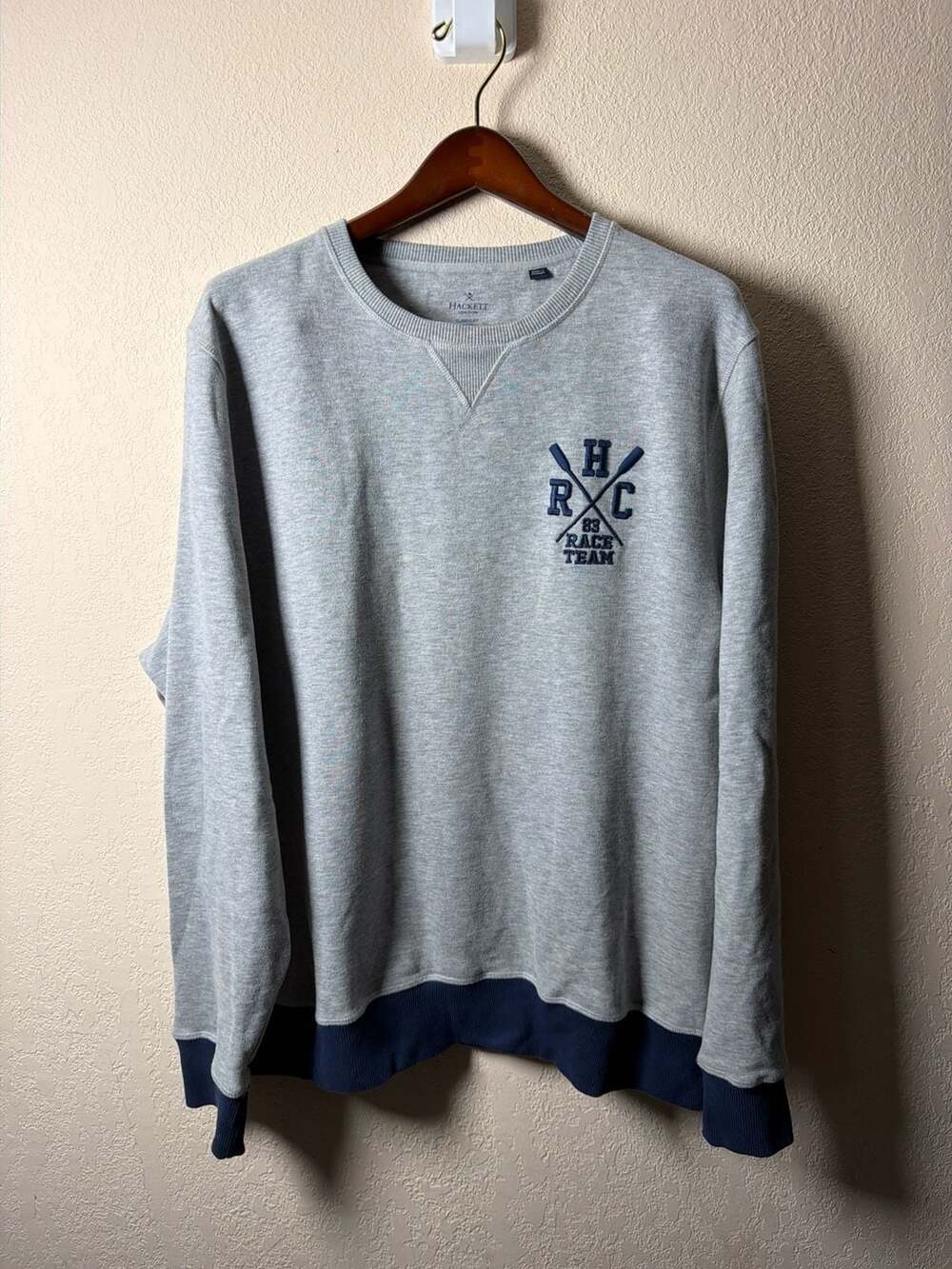 Hackett London HRC 83 Race Team Sweatshirt Grey XXL